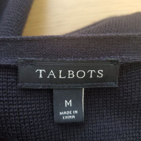 Talbots Black Long Open Cardigan - Picture 6 of 7